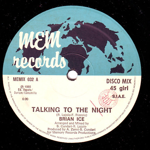 Brian Ice - Talking To The Night