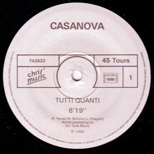 Casanova - Tutti Quanti