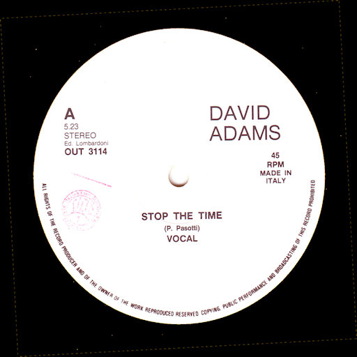 David Adams - Stop The Time