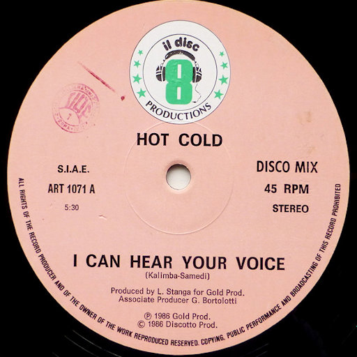 Hot Cold - I Can Hear Your Voice